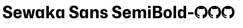 Sewaka Sans SemiBold字体转换
